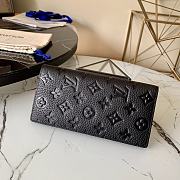 Louis Vuitton Brazza Wallet Monogram Empreinte leather Black - M69038 – 19x10x2cm - 6