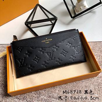 Louis Vuitton Mélanie BB clutch Empreinte leather Black - M68712 – 19x10x0.3cm