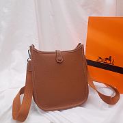 Hermes Evelyn Gold Brown Hand-sewn - 17cm - 3