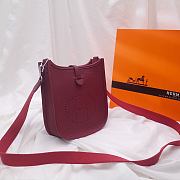 Hermes Evelyn Burgundy Hand-sewn - 17cm - 1