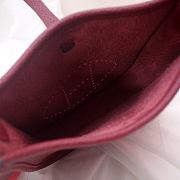 Hermes Evelyn Burgundy Hand-sewn - 17cm - 6