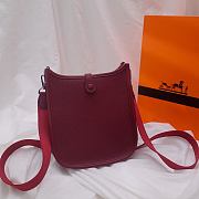 Hermes Evelyn Burgundy Hand-sewn - 17cm - 4