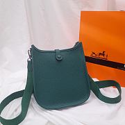 Hermes Evelyn Malachite Green Hand-sewn - 17cm - 4