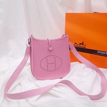 Hermes Evelyn Malachite Pink Hand-sewn - 17cm