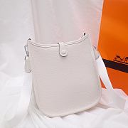 Hermes Evelyn White Hand-sewn - 17cm - 5