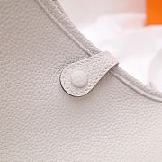 Hermes Evelyn White Hand-sewn - 17cm - 2
