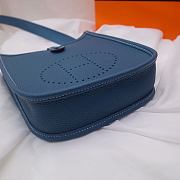 Hermes Evelyn Denim Blue Hand-sewn - 17cm - 6