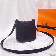 Hermes Evelyn Black Hand-sewn - 17cm - 1