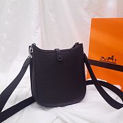 Hermes Evelyn Black Hand-sewn - 17cm - 5