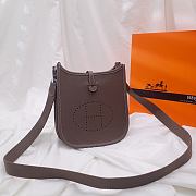 Hermes Evelyn Elephant Grey Hand-sewn - 17cm - 1