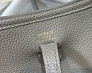 Hermes Evelyn Mini Dove Gray K Gold-plated Hardware Hand-Stitched Wax Thread All-Steel  – 980880 - 17x18x7cm - 3