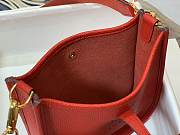 Hermes Evelyn Mini Red K Gold-plated Hardware Hand-Stitched Wax Thread All-Steel  – 980880 - 17x18x7cm - 6
