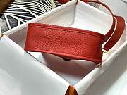 Hermes Evelyn Mini Red K Gold-plated Hardware Hand-Stitched Wax Thread All-Steel  – 980880 - 17x18x7cm - 5