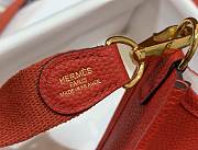 Hermes Evelyn Mini Red K Gold-plated Hardware Hand-Stitched Wax Thread All-Steel  – 980880 - 17x18x7cm - 2