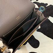 Hermes Evercolor Sac Roulis Gold Hardware Grey - 19cm - 3