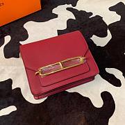 Hermes Evercolor Sac Roulis Gold Hardware Burgundy - 19cm - 1