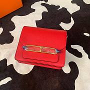 Hermes Evercolor Sac Roulis Gold Hardware Red - 19cm - 1