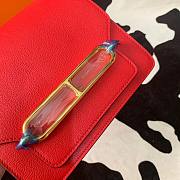 Hermes Evercolor Sac Roulis Gold Hardware Red - 19cm - 5