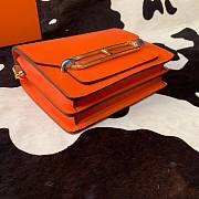 Hermes Evercolor Sac Roulis Gold Hardware Orange - 19cm - 6