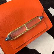 Hermes Evercolor Sac Roulis Gold Hardware Orange - 19cm - 2