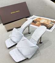 Bottega Veneta Intrecciato Mule Sandals Optic White - 1