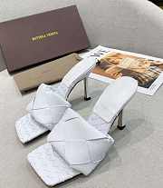 Bottega Veneta Intrecciato Mule Sandals Optic White - 6