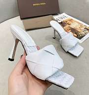 Bottega Veneta Intrecciato Mule Sandals Optic White - 4