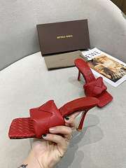 Bottega Veneta Intrecciato Mule Sandals Red  - 6