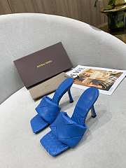 Bottega Veneta Intrecciato Mule Sandals Blue - 1