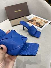 Bottega Veneta Intrecciato Mule Sandals Blue - 2