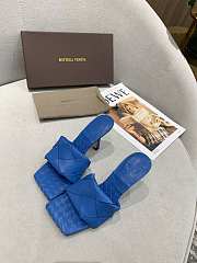 Bottega Veneta Intrecciato Mule Sandals Blue - 3