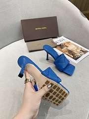 Bottega Veneta Intrecciato Mule Sandals Blue - 4