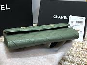 Chanel Wallet Grain Leather Green - 84447 – 15cm  - 6