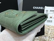 Chanel Wallet Grain Leather Green - 84447 – 15cm  - 5
