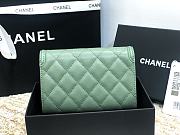 Chanel Wallet Grain Leather Green - 84447 – 15cm  - 2