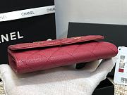Chanel Wallet Grain Leather Burgundy - 84447 – 15cm  - 4