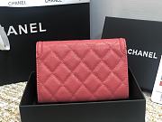 Chanel Wallet Grain Leather Pink - 84447 – 15cm  - 6