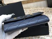 Chanel Wallet Grain Leather Black/Navy Blue - 84447 – 15cm  - 4