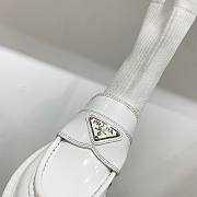 Prada Boots Monolith Ridged Sole Lace-Up White - 5