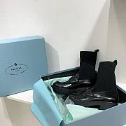 Prada Boots Monolith Ridged Sole Lace-Up Black - 2