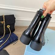 Kitlife.ru Prada Boots Brushed leather laced booties Black  - 4
