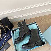 Kitlife.ru Prada Boots Brushed leather laced booties Black  - 5