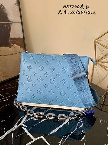 Kitlife Louis Vuitton Coussin PM Gray Blue - M57790 - 26.0 x 20.0 x 12.0 cm