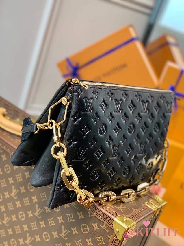 Louis Vuitton Coussin MM Bag Black 2021 LV M57783 Monogram Genuine  Authentic New