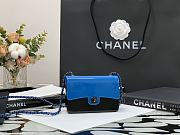 Chanel Mini Classic Black/Blue – 12cm - 1