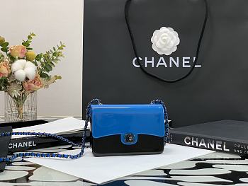 Chanel Mini Classic Black/Blue – 12cm