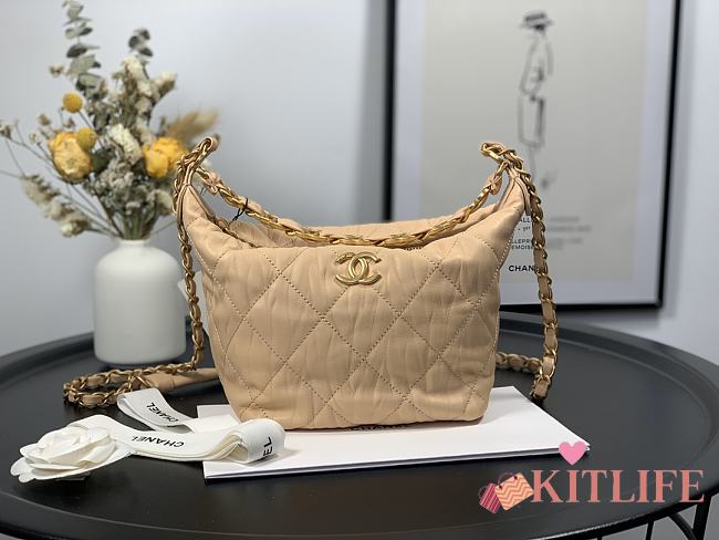 Chanel Hobo Beige – 15x12.5x18cm - 1