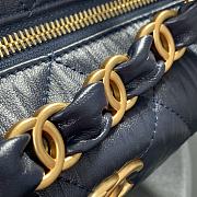 Chanel Hobo Navy Blue – 15x12.5x18cm - 5