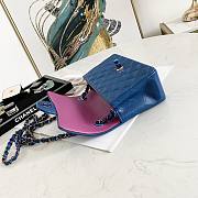 Chanel Classic Sheepskin Black/Purple – 02869 - 20cm - 3