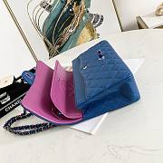 Chanel Classic Sheepskin Black/Purple – 02869 - 25cm - 4